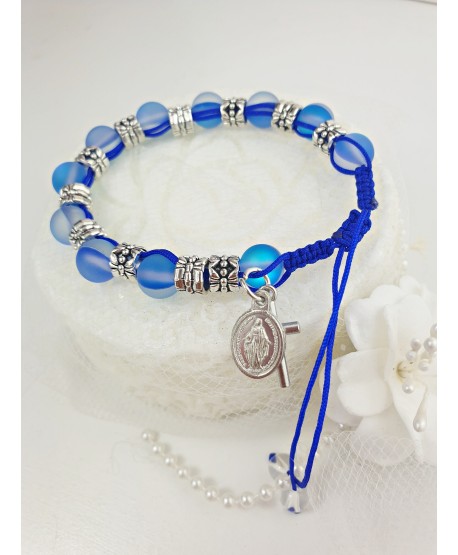 Bransoletki różaniec na rzemyku