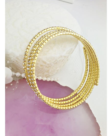 Bransoletka nakręcana złota