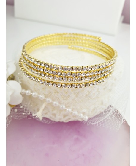 Bransoletka nakręcana złota