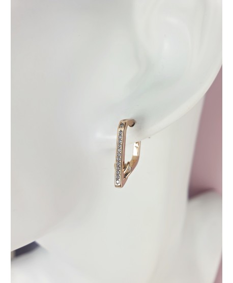 Kolczyki stal oryginalne trójkąty