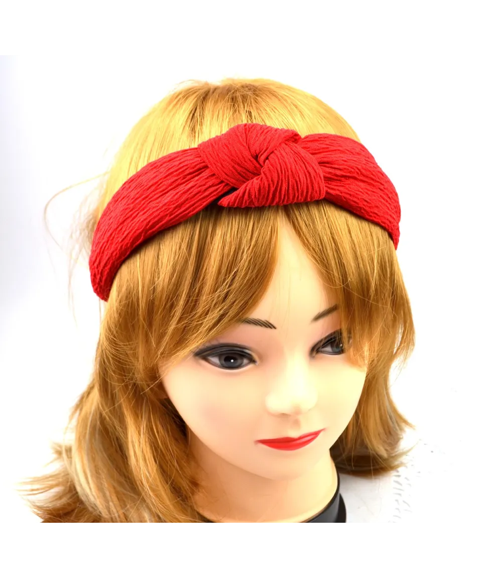 Opaska z węzłem drapowana kolory