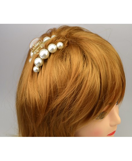 Spinka klamra z perłami