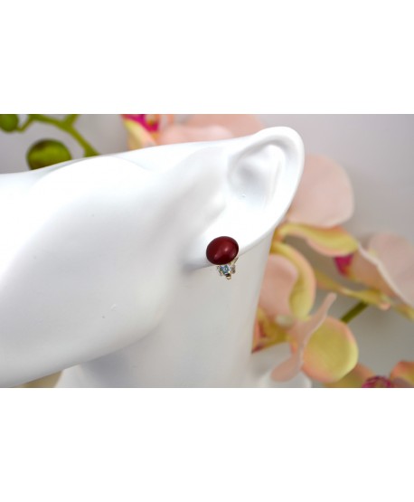 Klipsy wiśniowe 1,2 cm