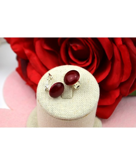 Klipsy wiśniowe 1,4 cm