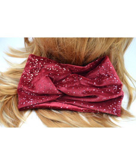 Opaska z węzłem błyszcząca na uszy