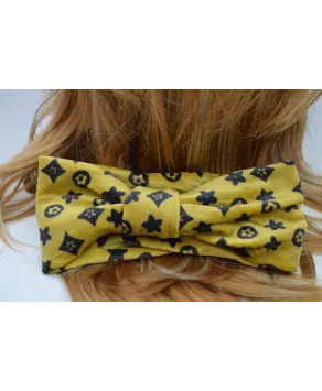 Opaska z węzłem z printem na uszy