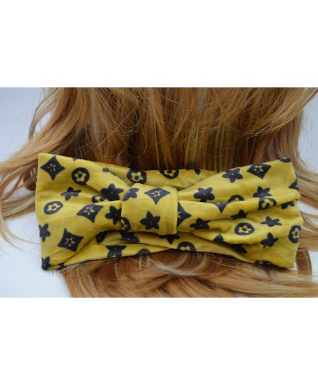 Opaska z węzłem z printem na uszy