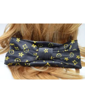 Opaska z węzłem z printem na uszy