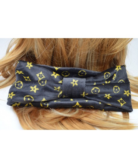 Opaska z węzłem z printem na uszy