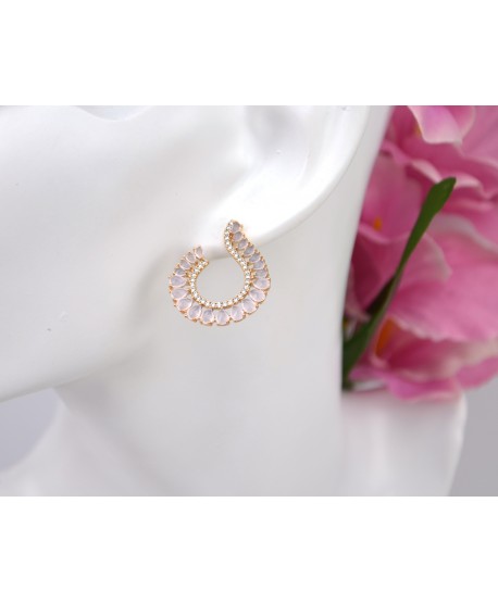 Kolczyki stal złote łezki