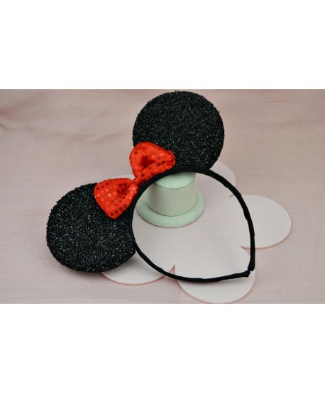 Opaska do włosów- błyszcząca myszka