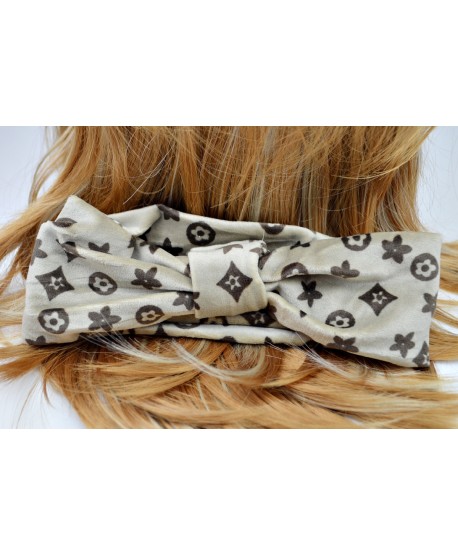 Opaska z węzłem z printem na uszy