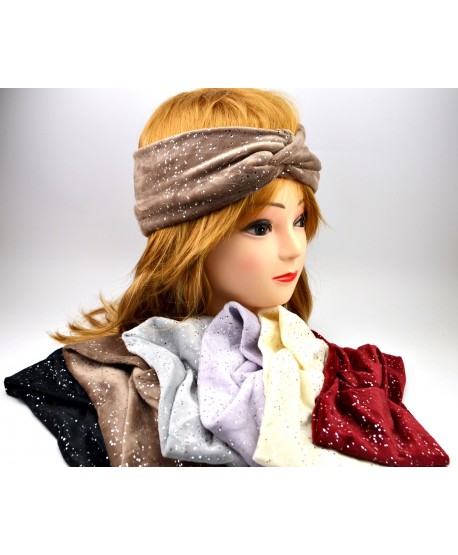 Opaska z węzłem błyszcząca na uszy