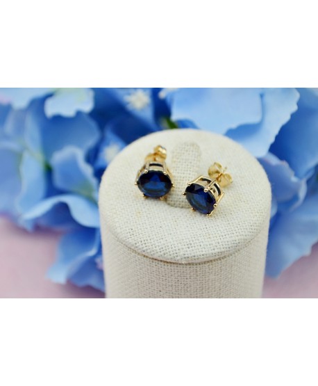 Kolczyki stal złote dżety różne kolory