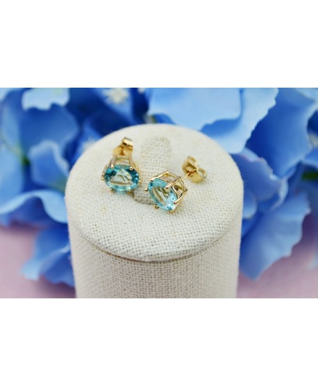 Kolczyki stal złote dżety różne kolory