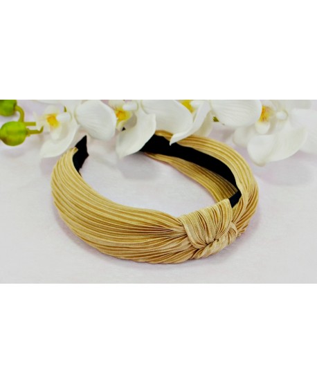 Opaska z węzłem z plisowanego materiału kolory