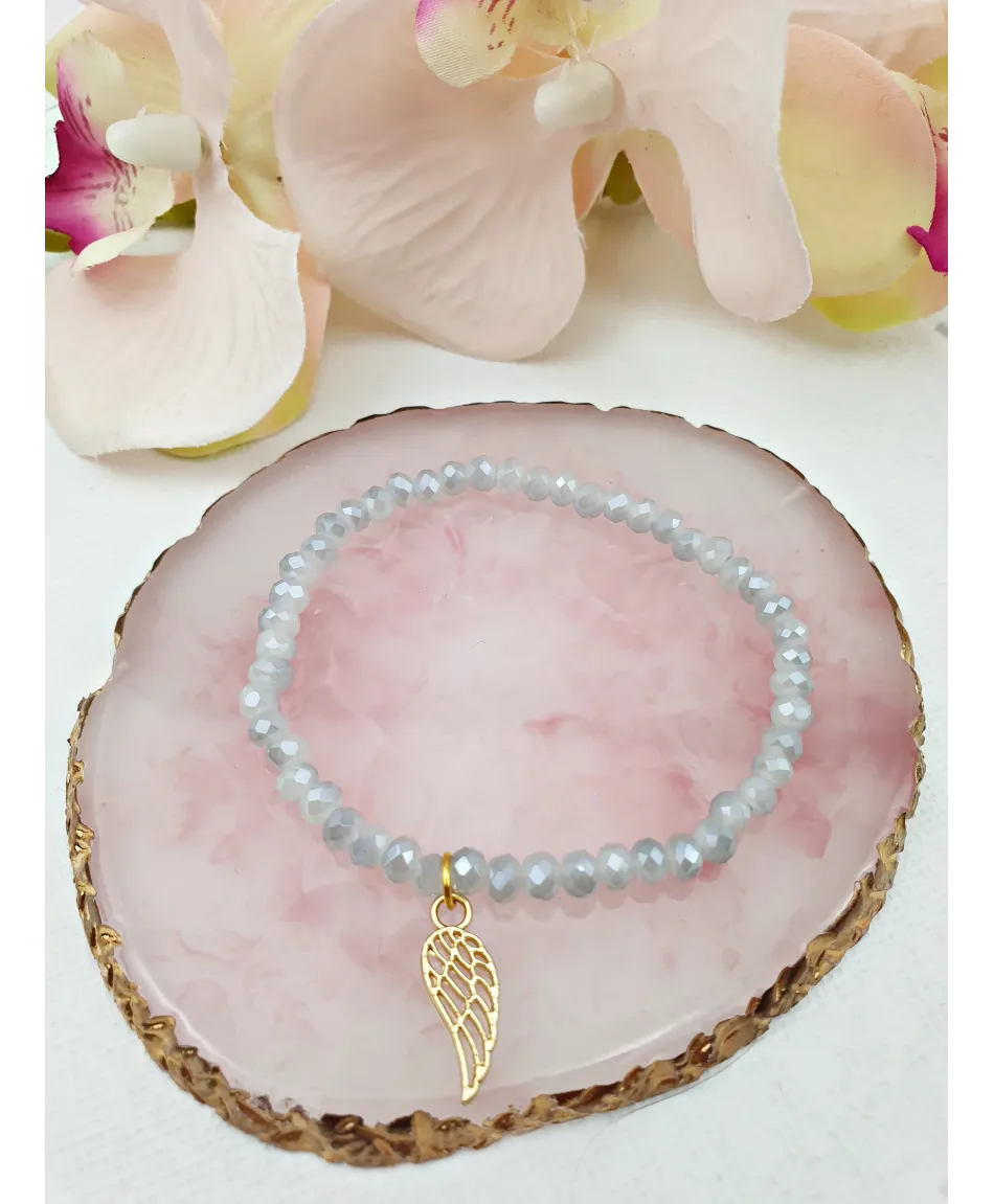 Bransoletka na gumce z zawieszką