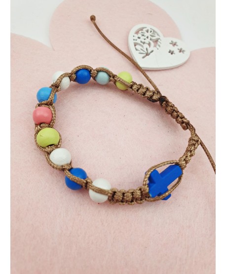 Bransoletka ściągana różaniec kolory