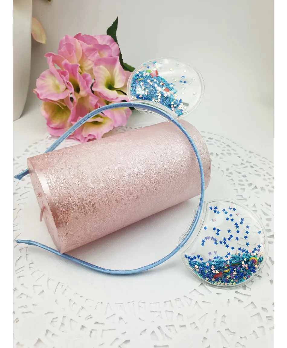 Opaska do włosów błyszcząca myszka kolory