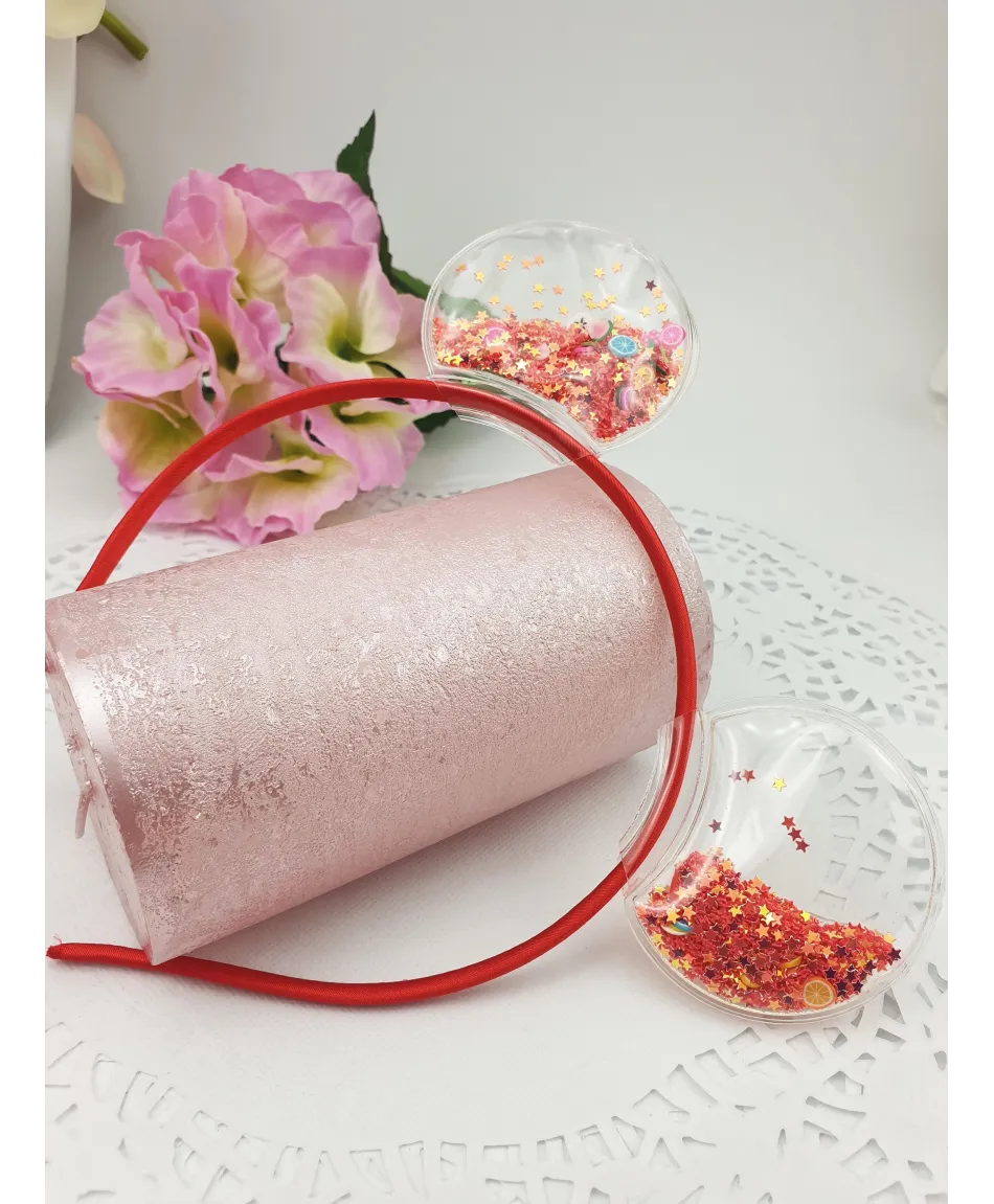 Opaska do włosów błyszcząca myszka kolory