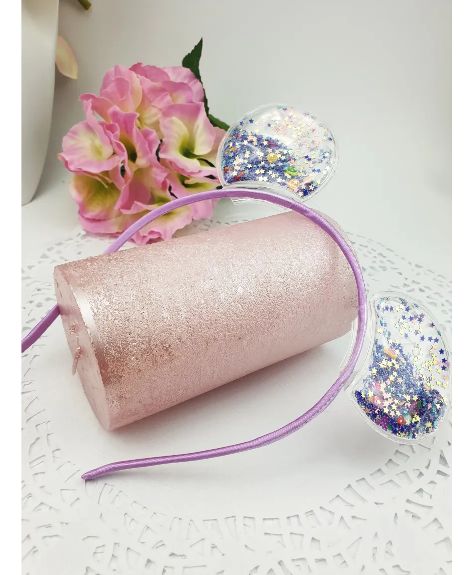 Opaska do włosów błyszcząca myszka kolory