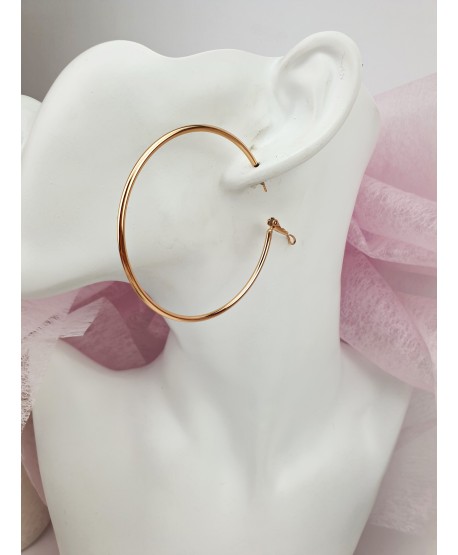 Kolczyki koła stal złote - gama rozmiarów