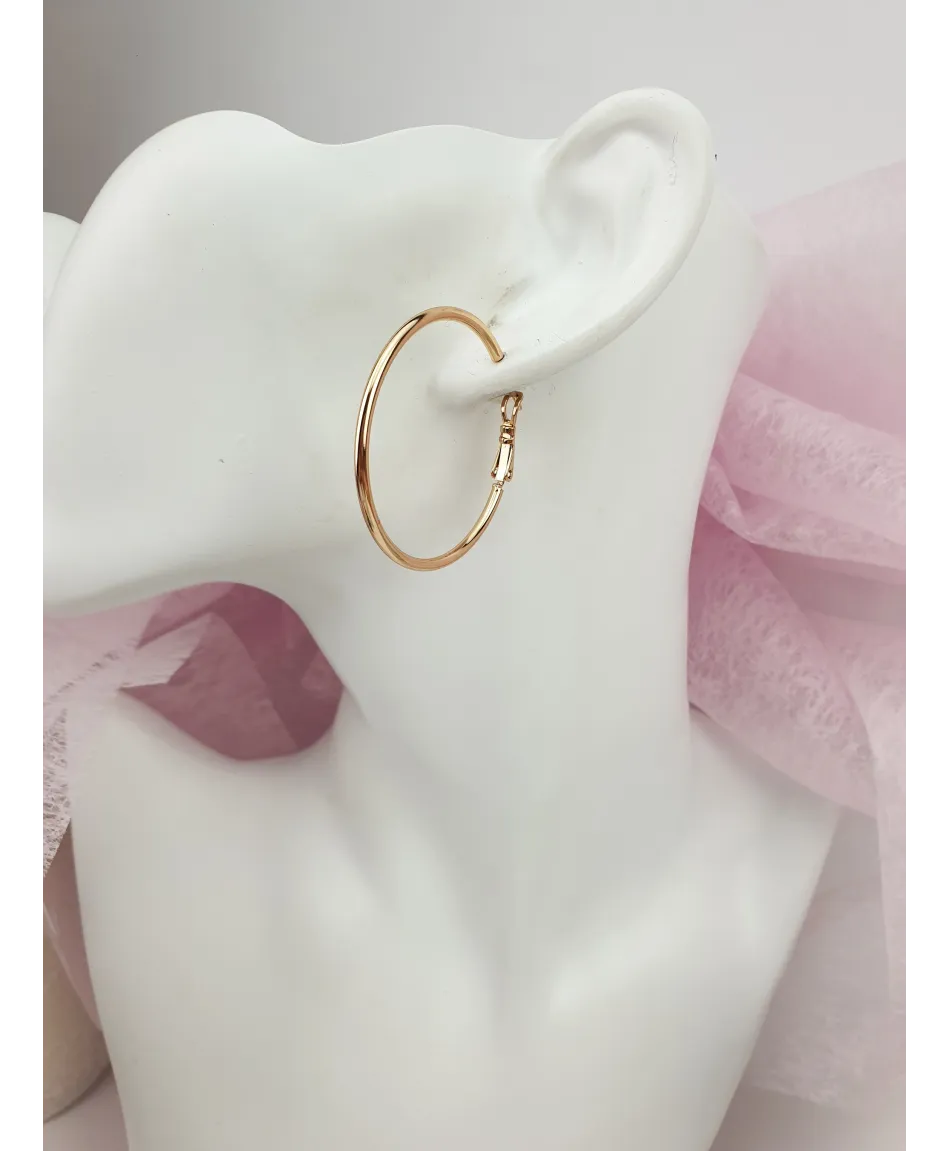 Kolczyki koła stal złote - gama rozmiarów