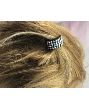 Spinka na kucyk z błyszczącymi cyrkoniami