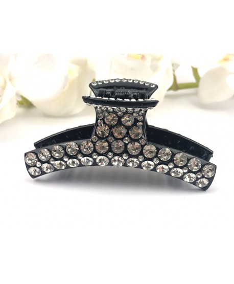 Spinka ozdobna ze srebrnymi lub opalizującymi cyrkoniami