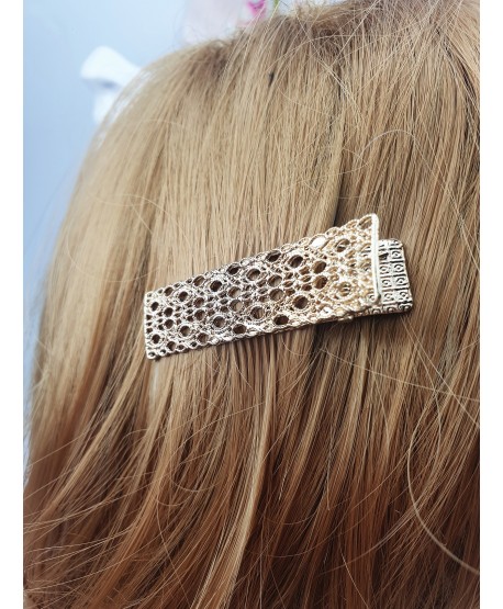 Spinka ażurowa złota