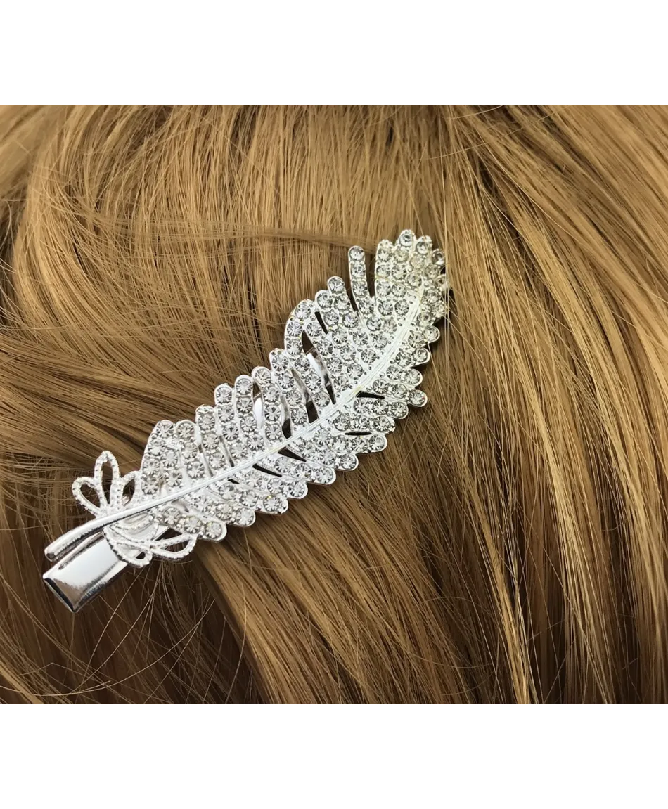 Spinka do włosów liść wysadzany dżecikami