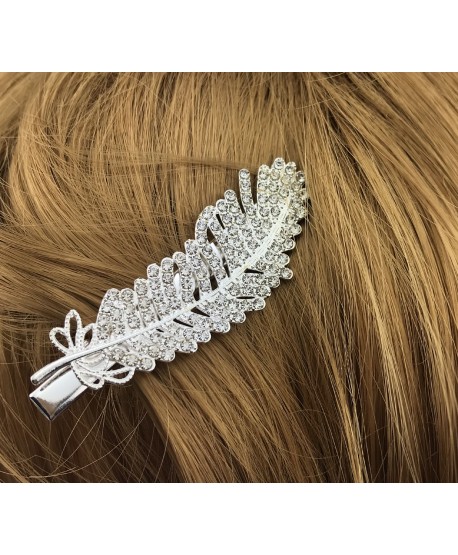 Spinka do włosów liść wysadzany dżecikami