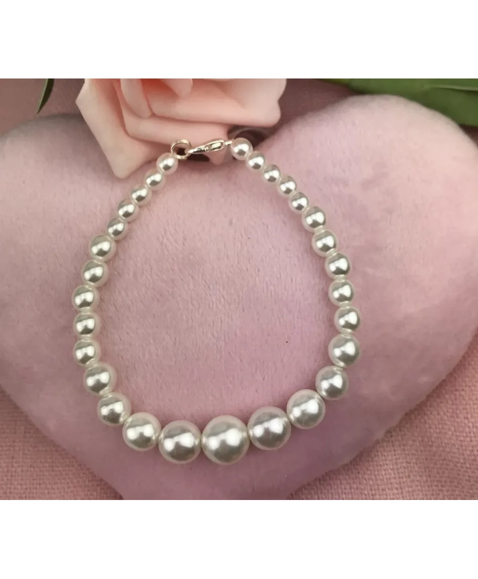 Bransoletki biała perła do wyboru