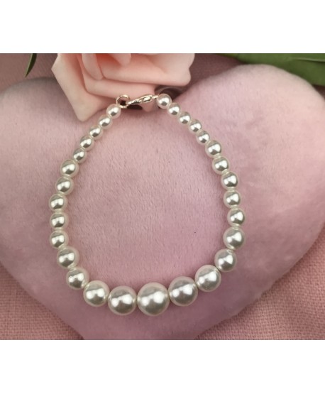 Bransoletki biała perła do wyboru