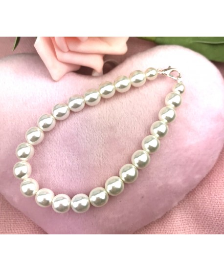 Bransoletki biała perła do wyboru