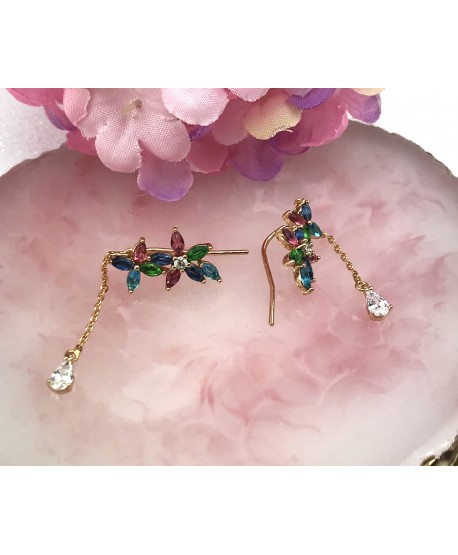 Nausznice kolorowe kwiatuszki