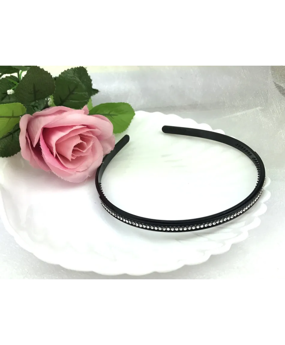 Opaski czarne z dżetami trzy wzory