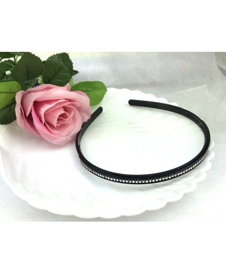 Opaski czarne z dżetami trzy wzory