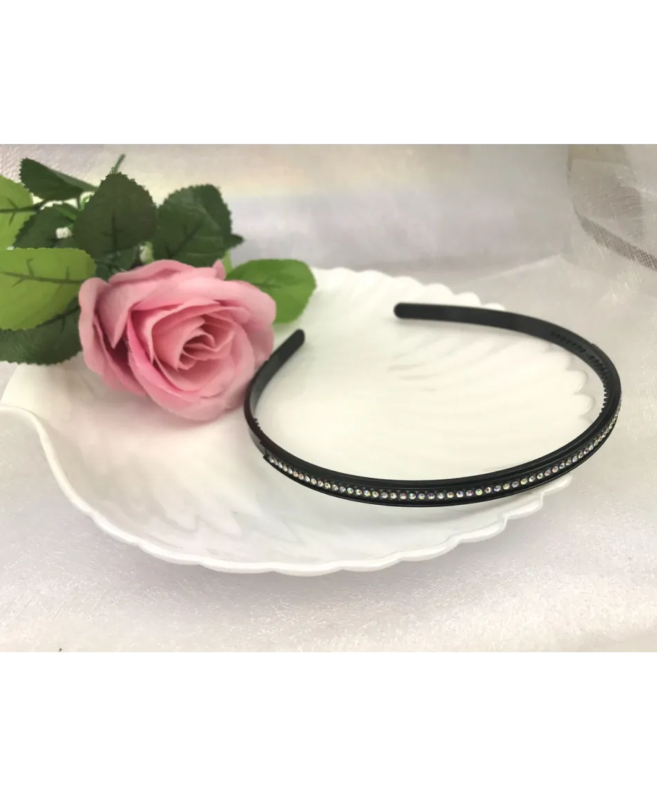 Opaski czarne z dżetami trzy wzory