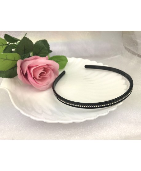 Opaski czarne z dżetami trzy wzory