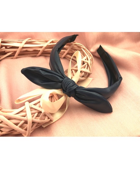 Opaski ze skóry ekologicznej z kokardką