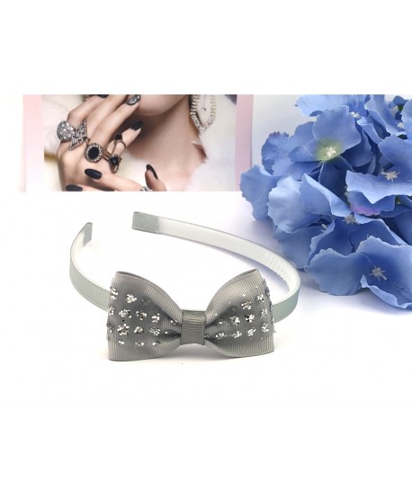 Opaska z błyszczącą kokardką kolory