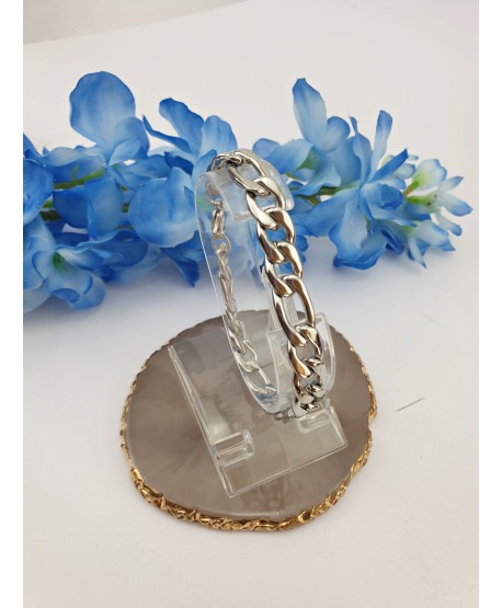 Bransoletka męska stal splot figaro