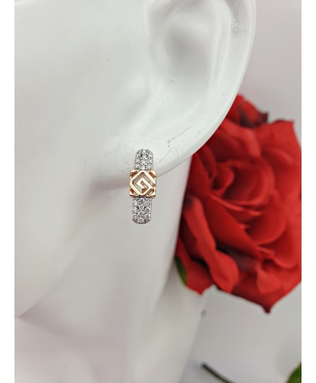 Kolczyki złote na angielskie zapięcie