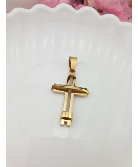 Zawieszka złoty krzyżyk