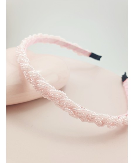 Opaski do włosów ozdobne z koralików