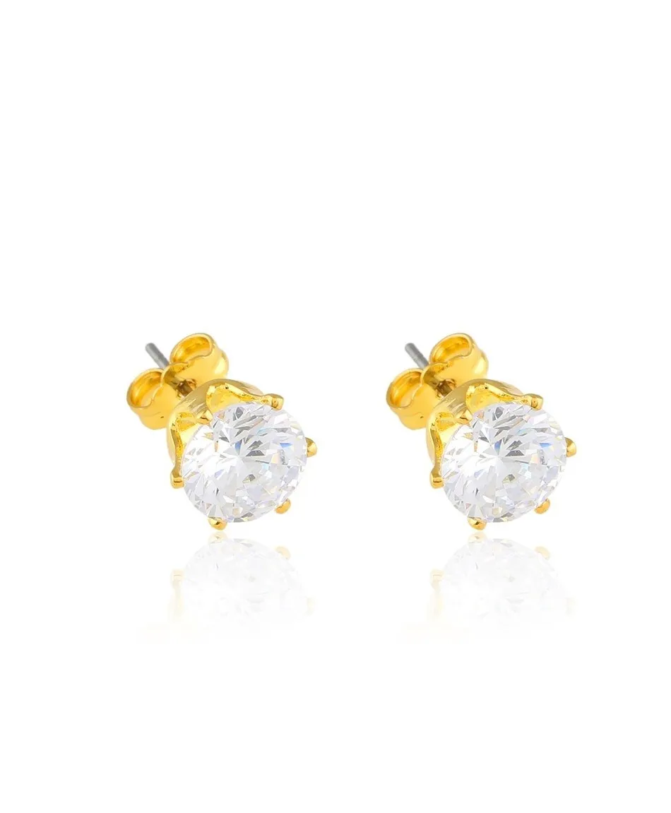 Kolczyki dżety w złocie - rozmiar do wyboru