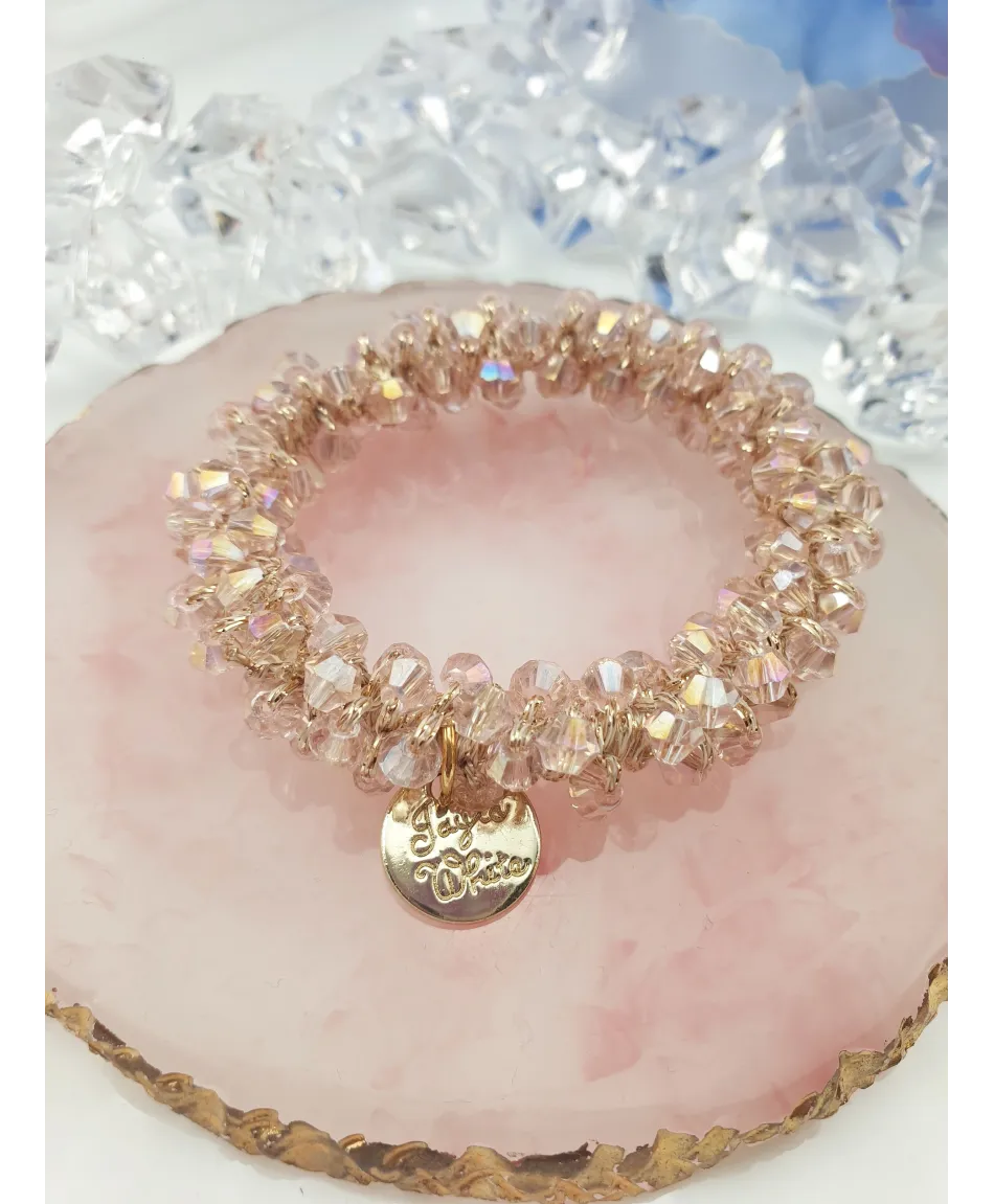 Gumki do włosów ozdobne z kryształków