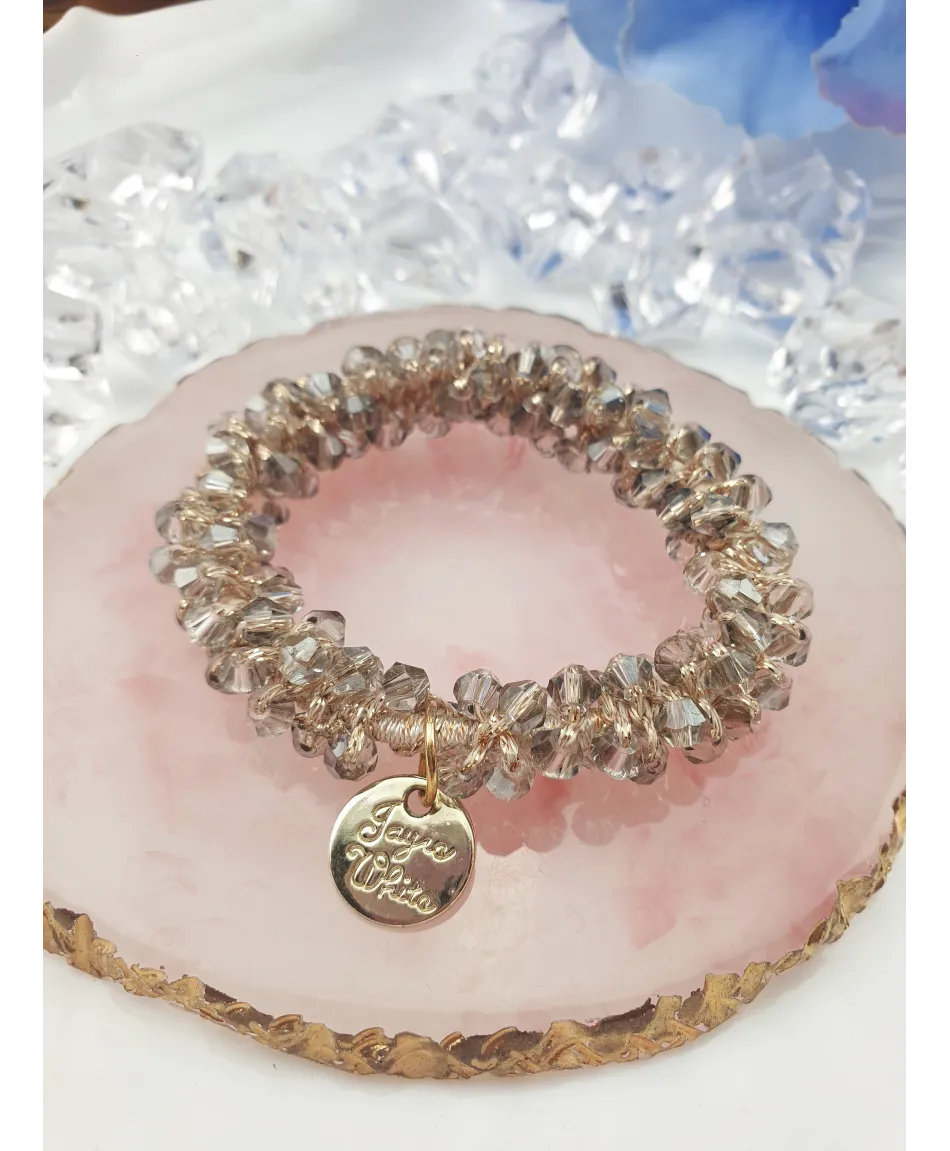 Gumki do włosów ozdobne z kryształków