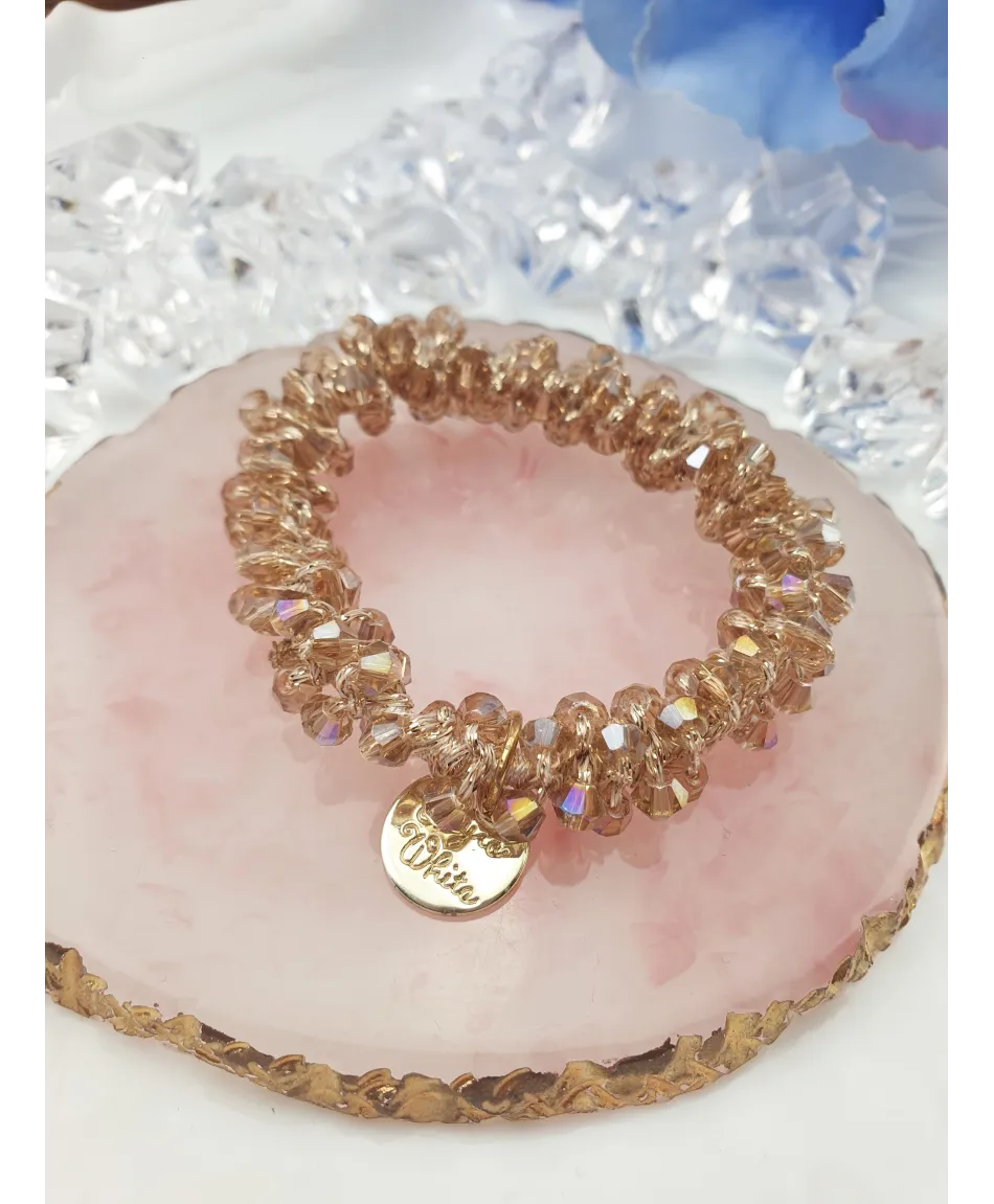 Gumki do włosów ozdobne z kryształków